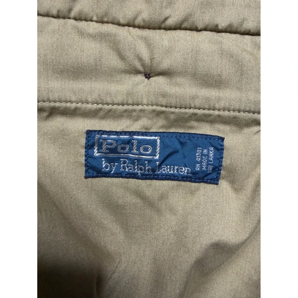 Polo Ralph Lauren Corduroy Pants Mens 36x30 Navy Blue Pleated Distressed Vintage